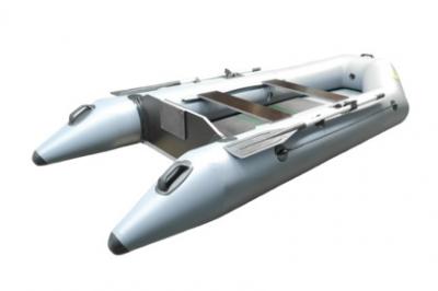 Лодка ПВХ Гелиос 28МC (серая) моторная